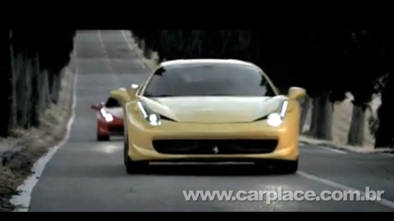VÍDEO: Veja a Nova Ferrari 458 Italia em movimento e ouça o ronco do motor