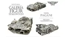 Scrap metal supercar sculptures