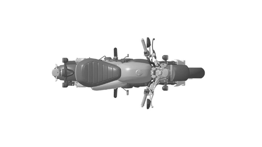 Honda 125 Monkey leaked patent drawing
