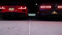 Chevy Corvette C8 Dodge Challenger Hellcat Exhaust Sound Video