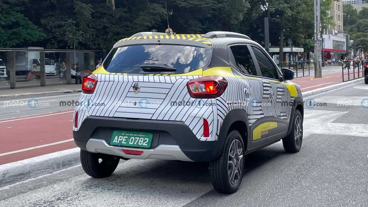 Flagra do Renault Kwid E-Tech no Brasil