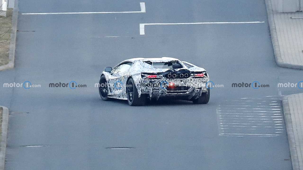 Photo espion remplaçante Lamborghini Aventador