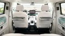 2024 Volkswagen ID. Buzz LWB interior front seats seat backs with integrated trays