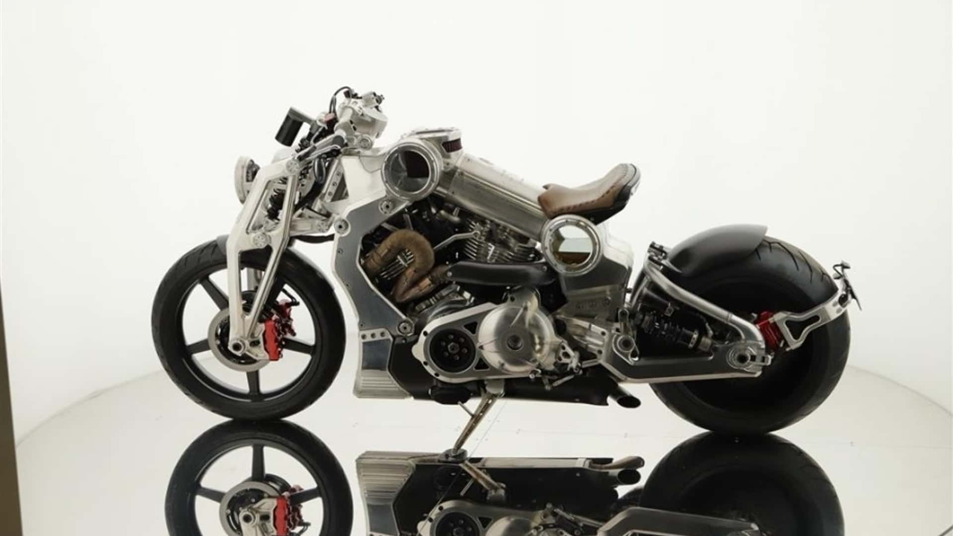 Custom Combat Motors P51 Combat Fighter Motorcycle For Sale