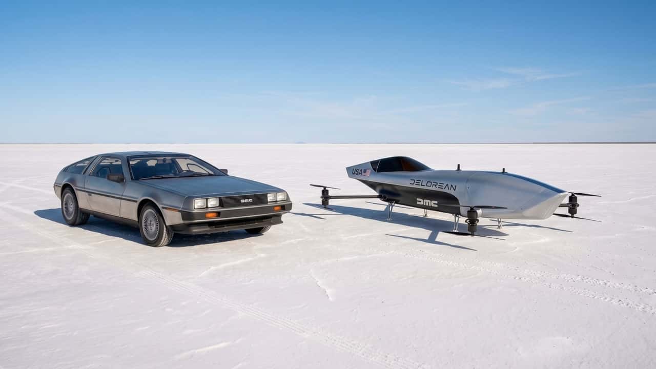 DeLorean wchodzi do świata wyścigów elektrycznych latających samochodów