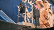 Il murales di Mazda ad Aiella