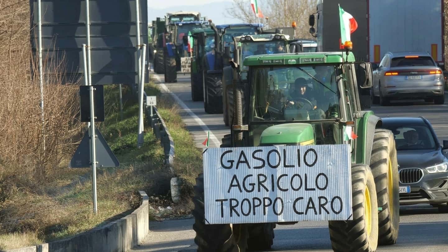 Protesta dei trattori e caro gasolio agricolo