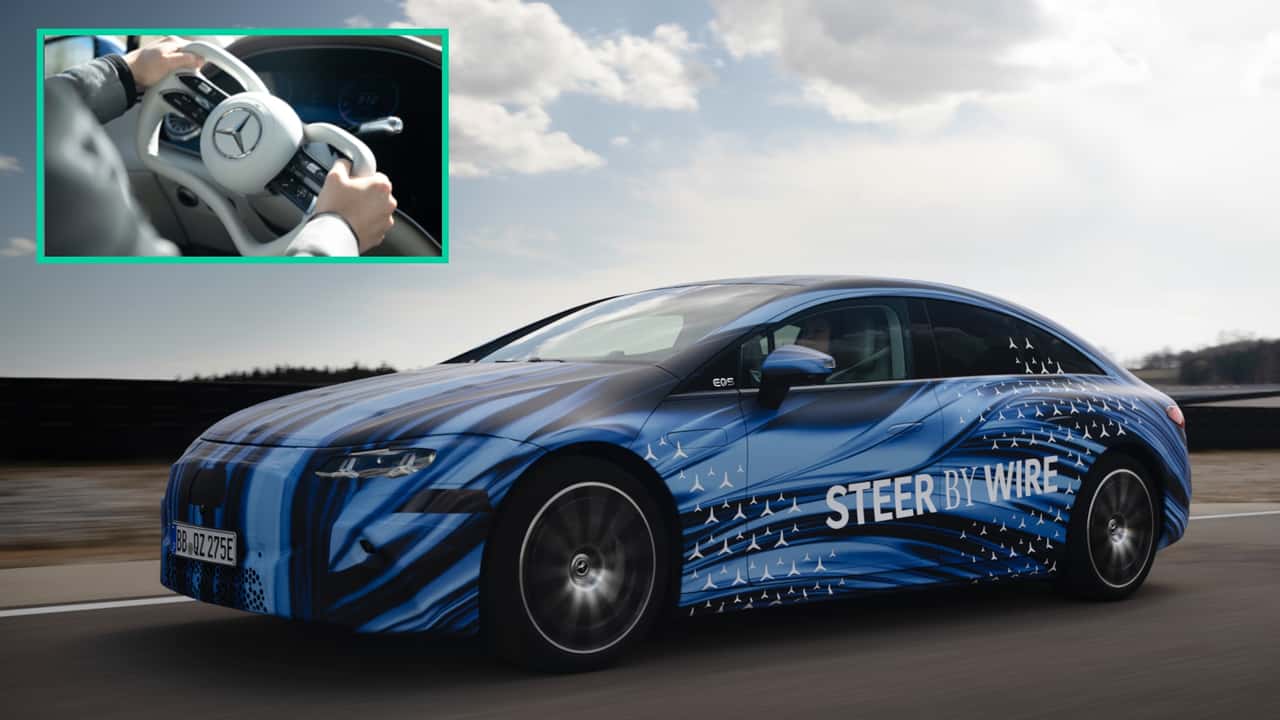 Mercedes-Prototyp mit Steer-by-Wire-Steuerjoch