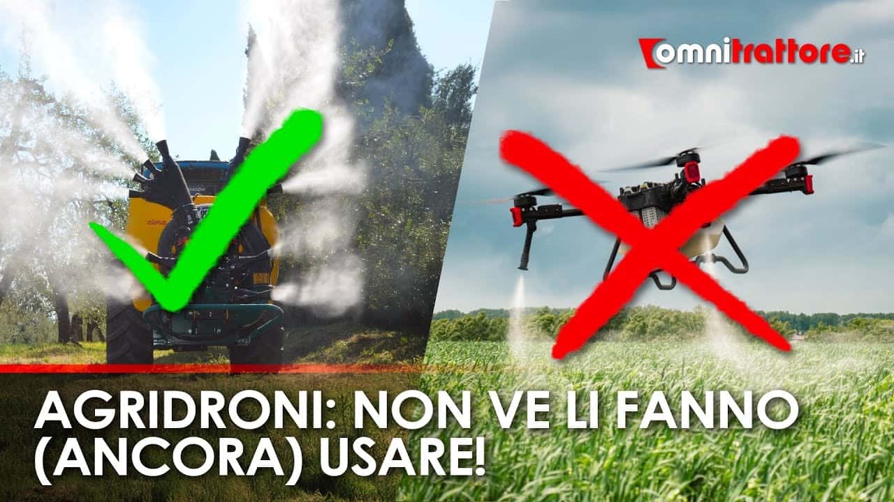 Droni agricoli per l'irrorazione fitofarmaci