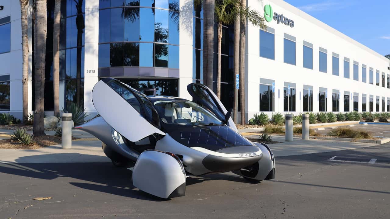 Aptera solar electric vehicle production validation vehicle
