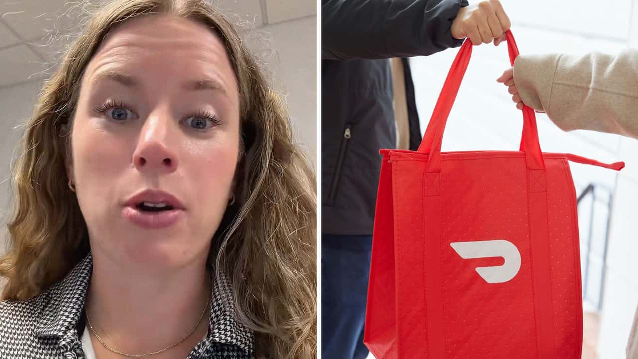 Man gets a loaner at the dealership. Then he starts door dashing with it