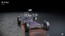 Versão da série VW ID Cross disfarçada em fotos de fábrica (2026)
