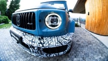 2027 Mercedes-AMG G63 Cabriolet partially camouflaged prototype