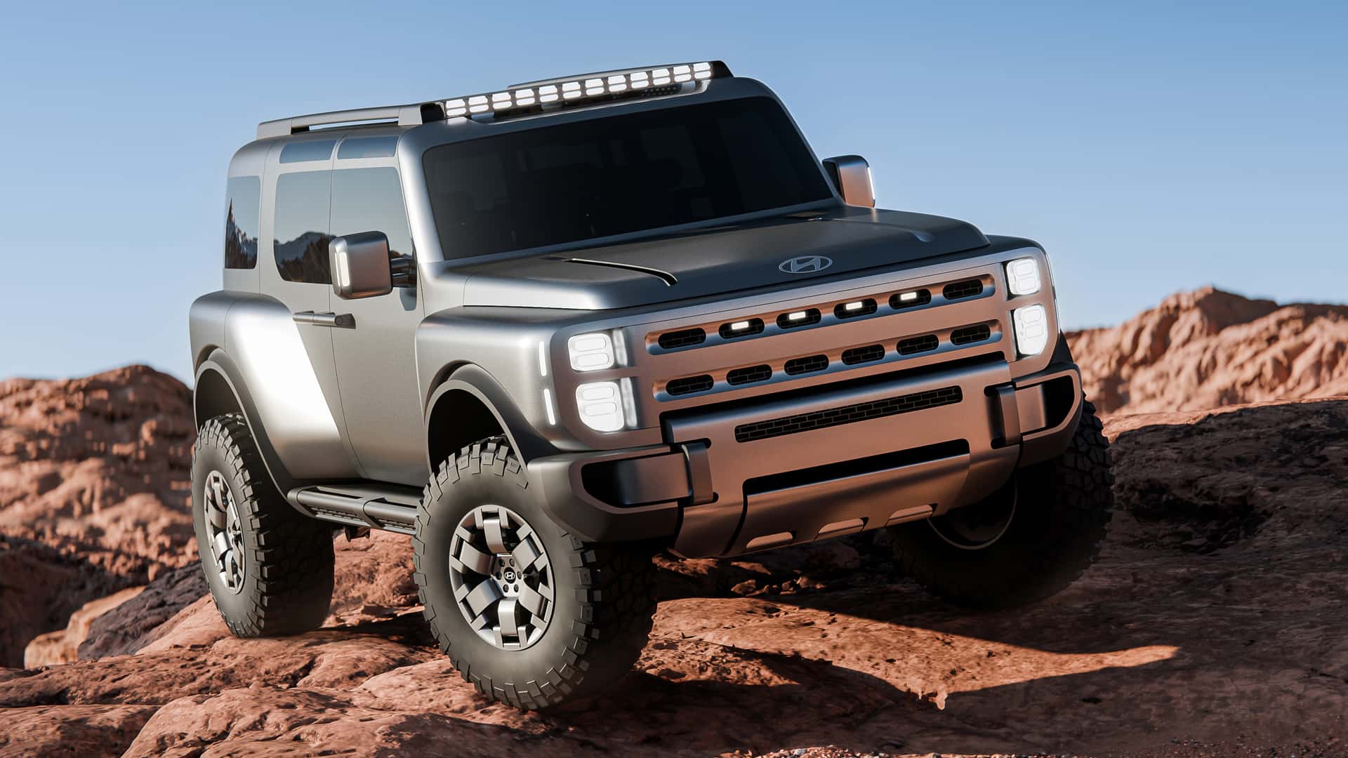 هیوندای اولین پیکاپ بدنه روی سقف را با مفهومی Wild Boulder پیش‌نمایش می‌کند