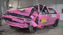 Dekra's crash test of a second-generation Volkswagen Golf