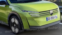Peugeot 208 (2027), il render di Motor1.com