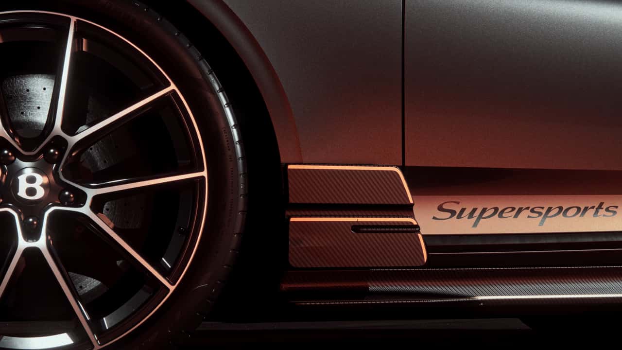 I teaser della Bentley Continental Supersports