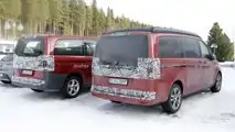 Mercedes V-Class facelift spy photos