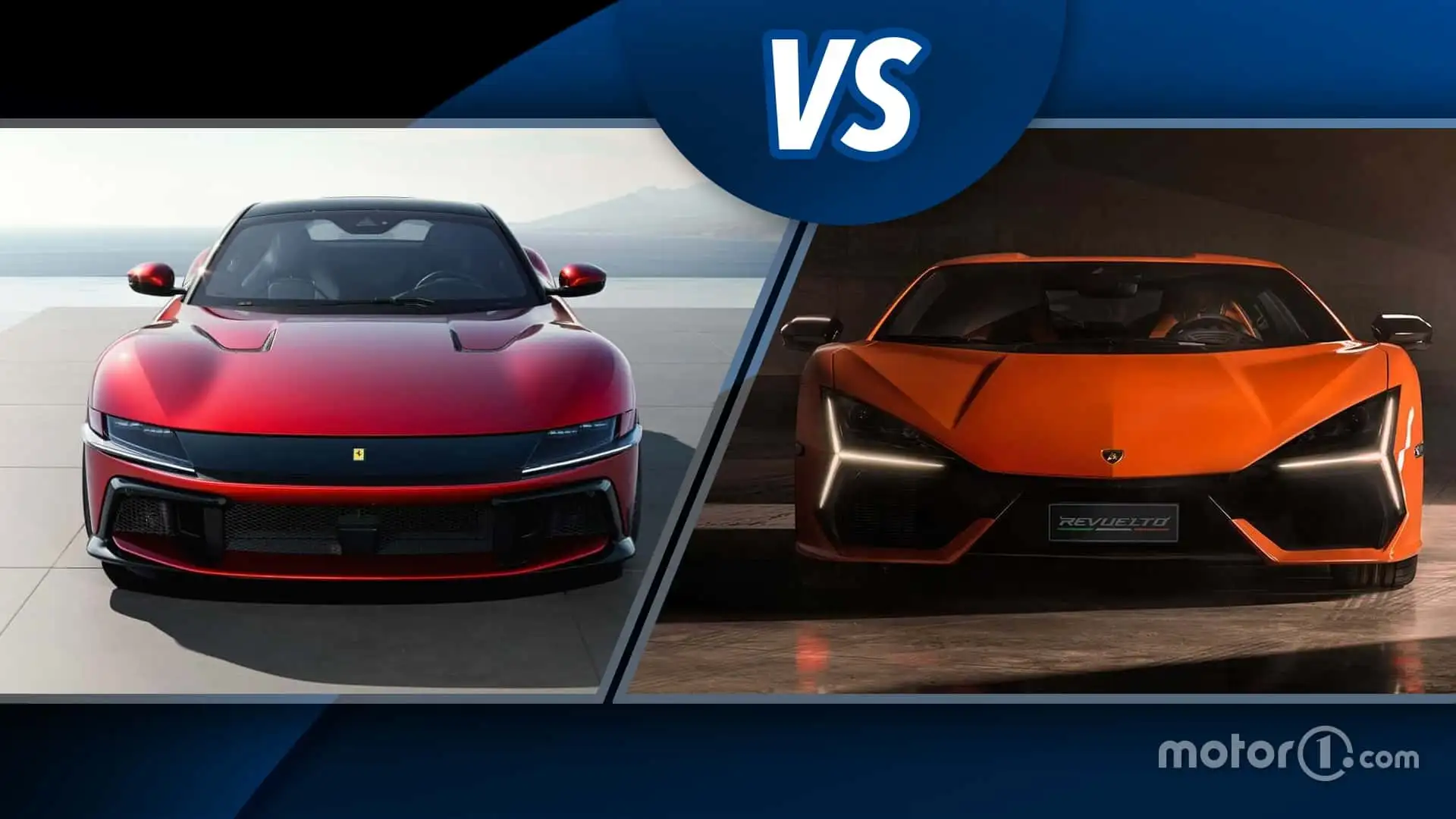 Ferrari 12Cilindri vs Lamborghini Revuelto: Where the V12 continues to sing, image size:1920x1080