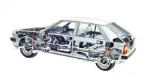 Lancia Delta Turbo 4x4 prototipo 1982 - La meccanica