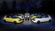 Sechs serienmäßige Honda e nahmen nun an einem Politprojekt zur Vehicle-to-Grid-Technologie teil 
