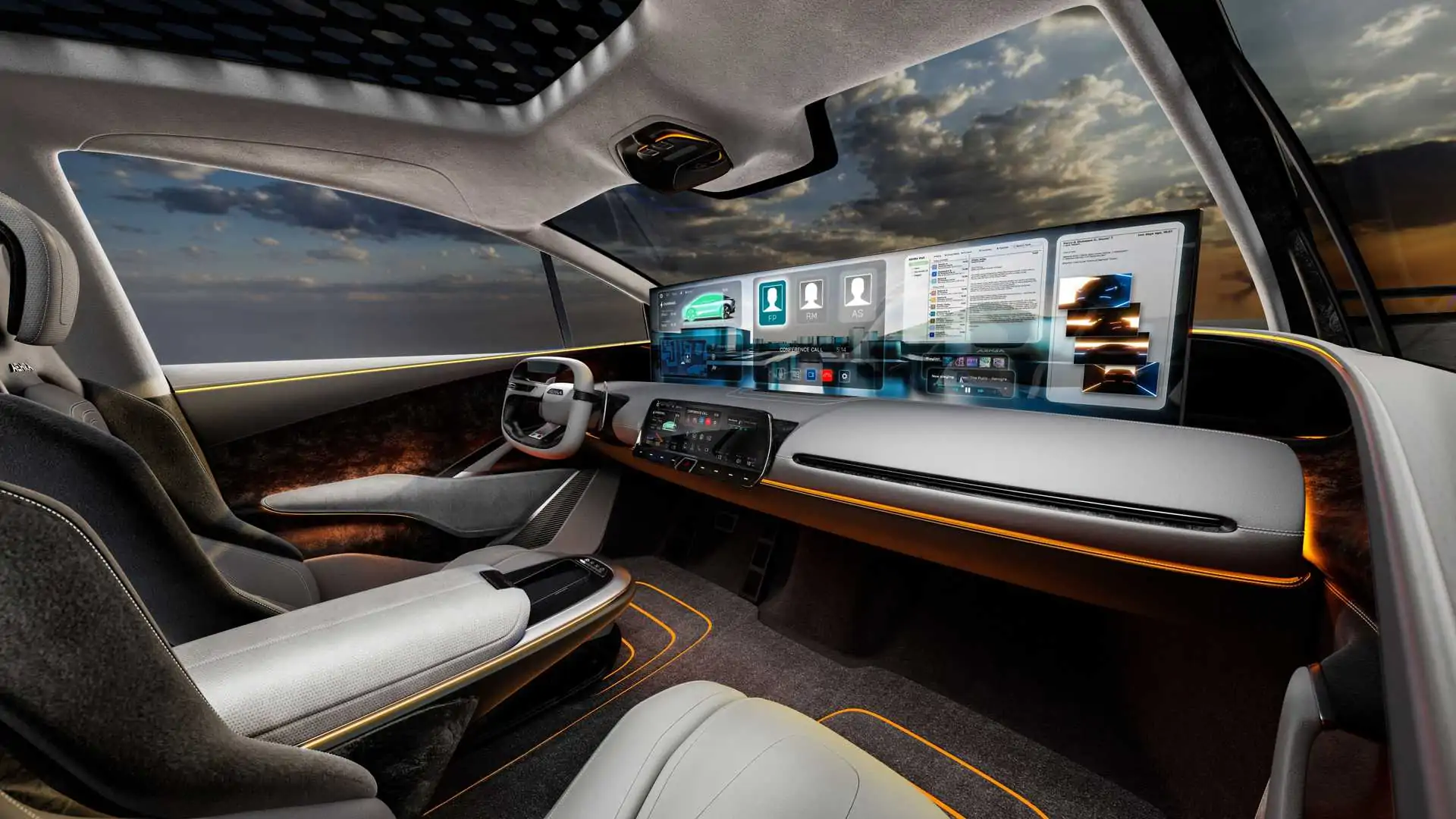 Futuristic Car Interior Futuristic Car Interior