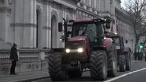 Proteste trattori Londra