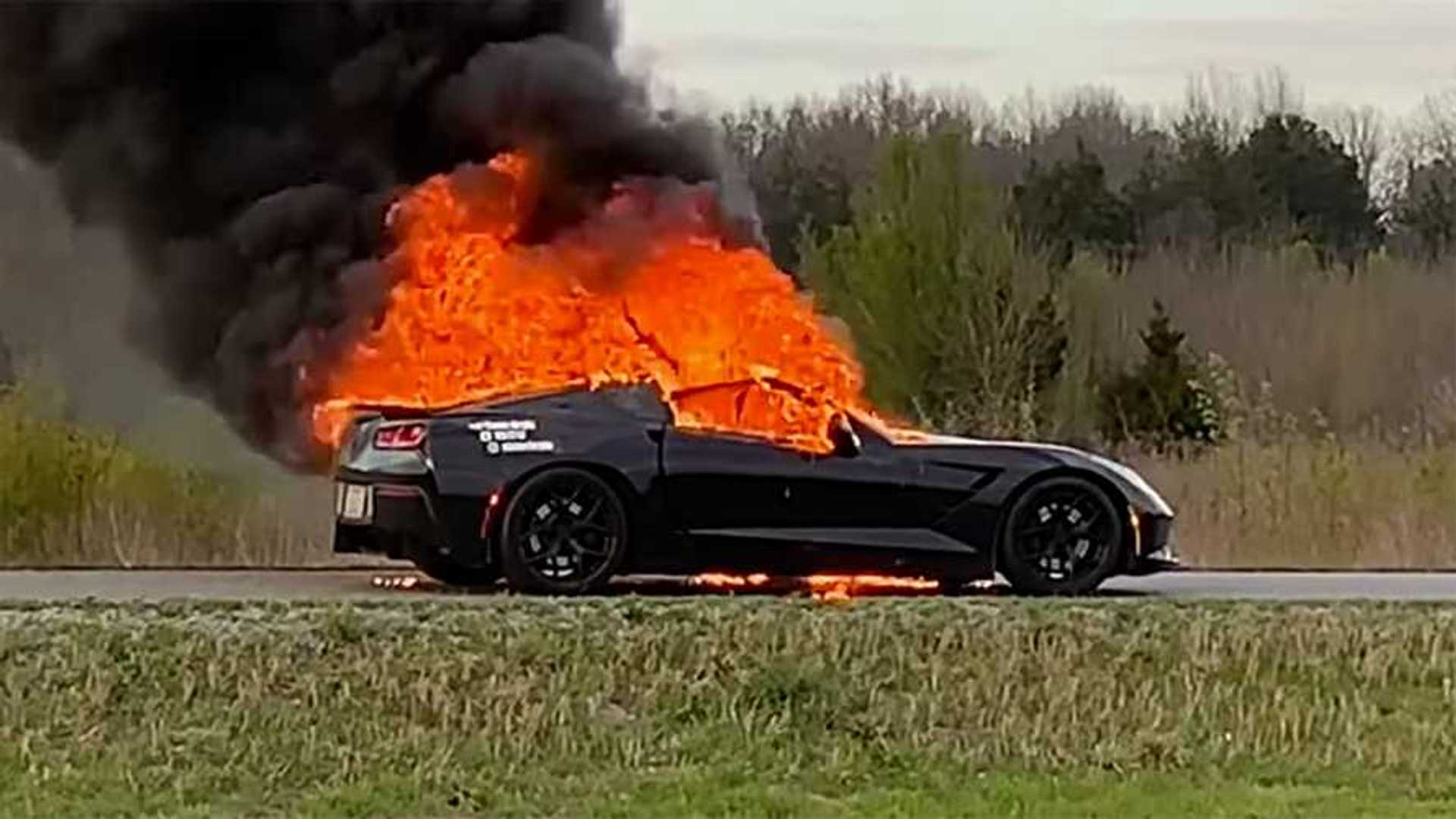 Chevy Corvette Owner Films His Car As It Goes Up In Flames Chevy Corvette Owner Films His Car As It Goes Up In Flames