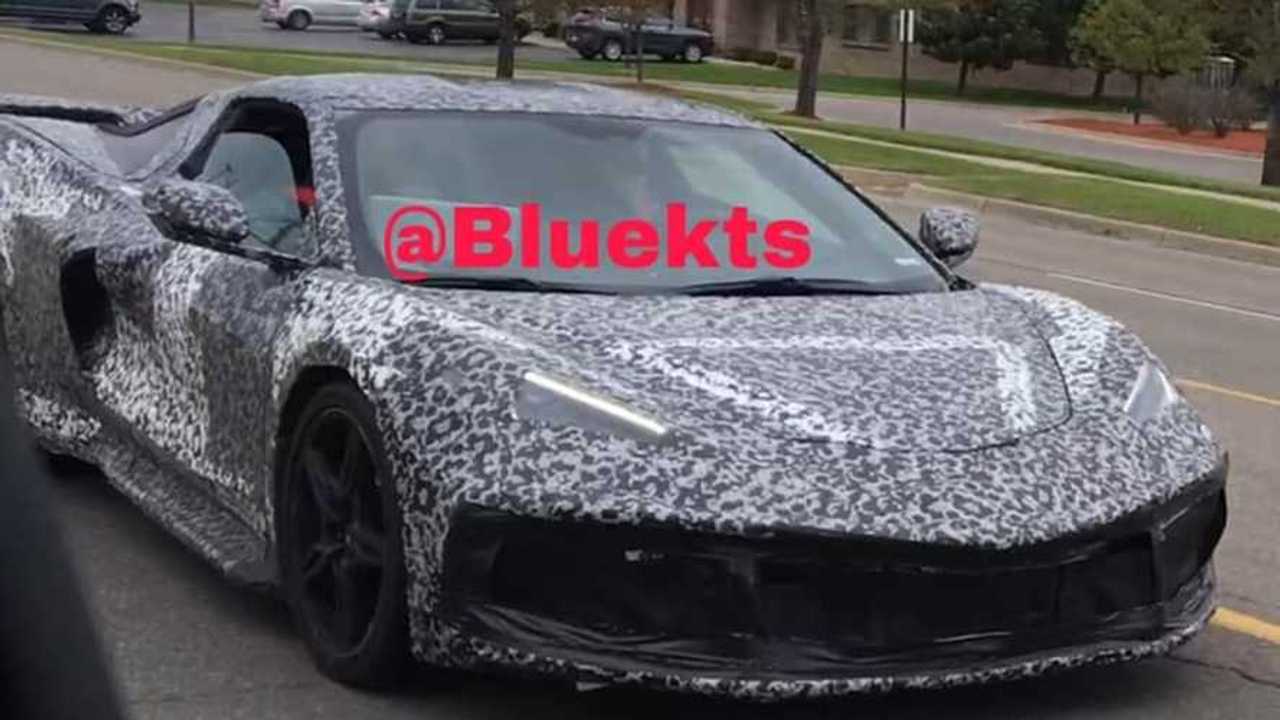 Mid-Engined Chevy Corvette Spied On The Street Wearing ... Mid-Engined Chevy Corvette Spied On The Street Wearing ...