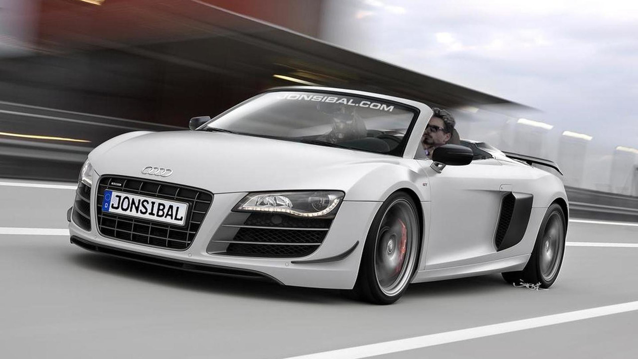 Audi R8 Gt Spyder Rendering Motor1 Photos Audi R8 Gt Spyder Rendering