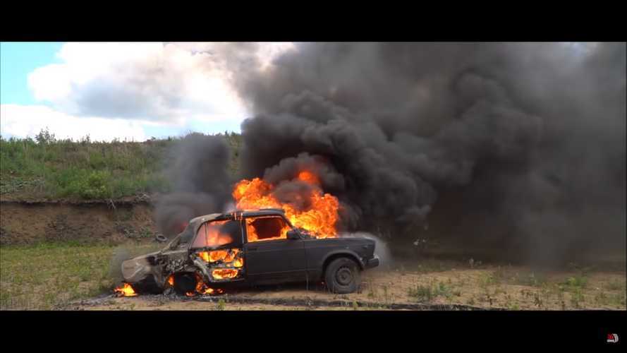 Russian ‘scientists’ find out if car explosions in movies are fake