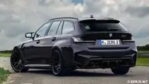 BMW M3 Touring (2022) als Rendering mit schwarz getönten Heckleuchten