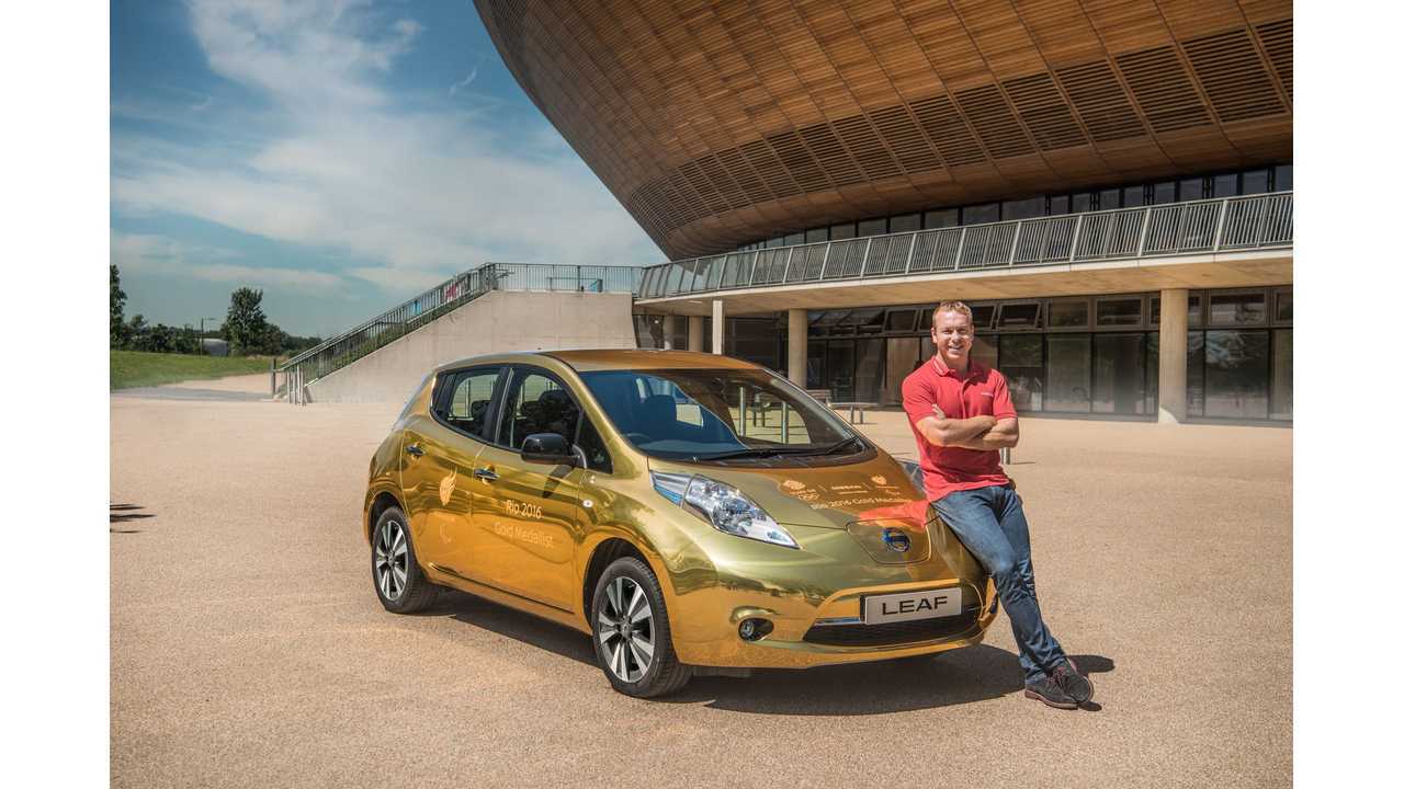 Sir Chris Hoy unveils golden LEAF giveaway for Nissan’s sponsored athletes winning gold in Rio