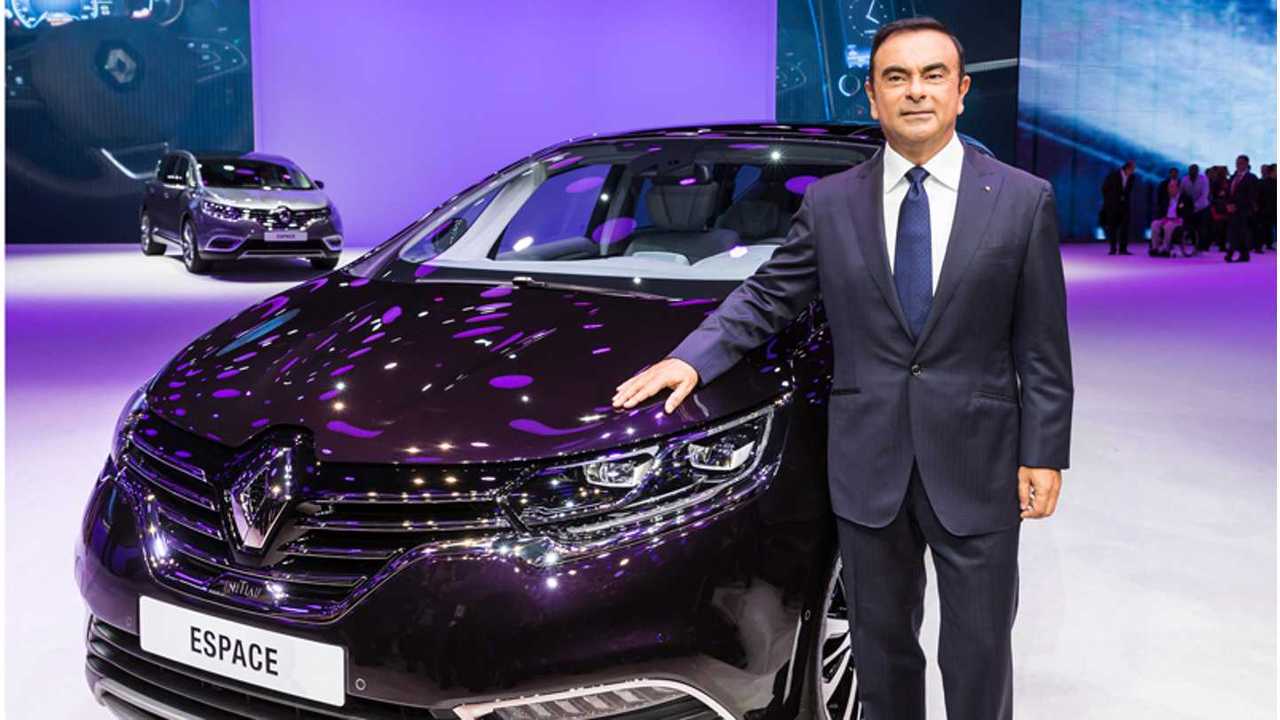 Carlos Ghosn Promotes The New Renault Espace From The Paris Motor Show