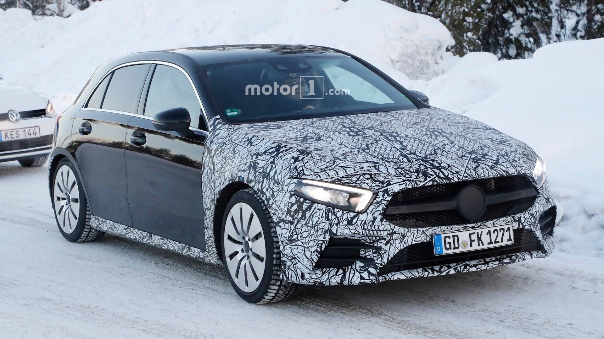 Mercedes Amg A35 Spied Again With Even Less Camo