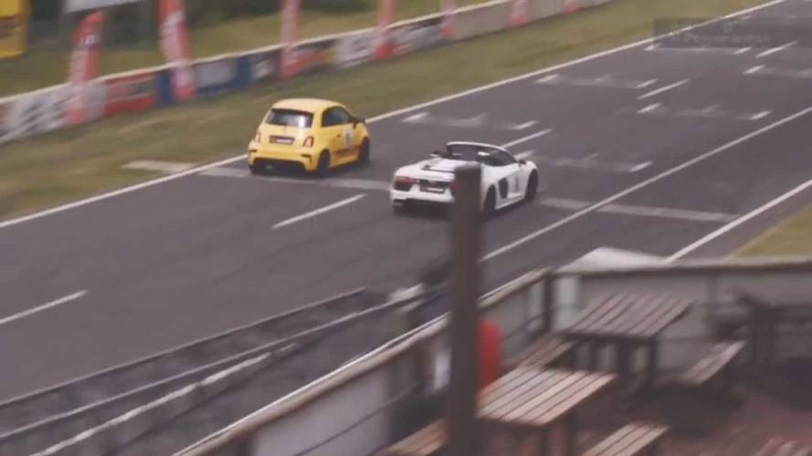Audi R8 Versus Abarth 595