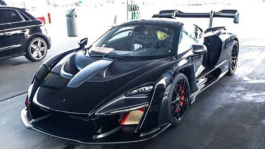 McLaren Senna spotted at gas station