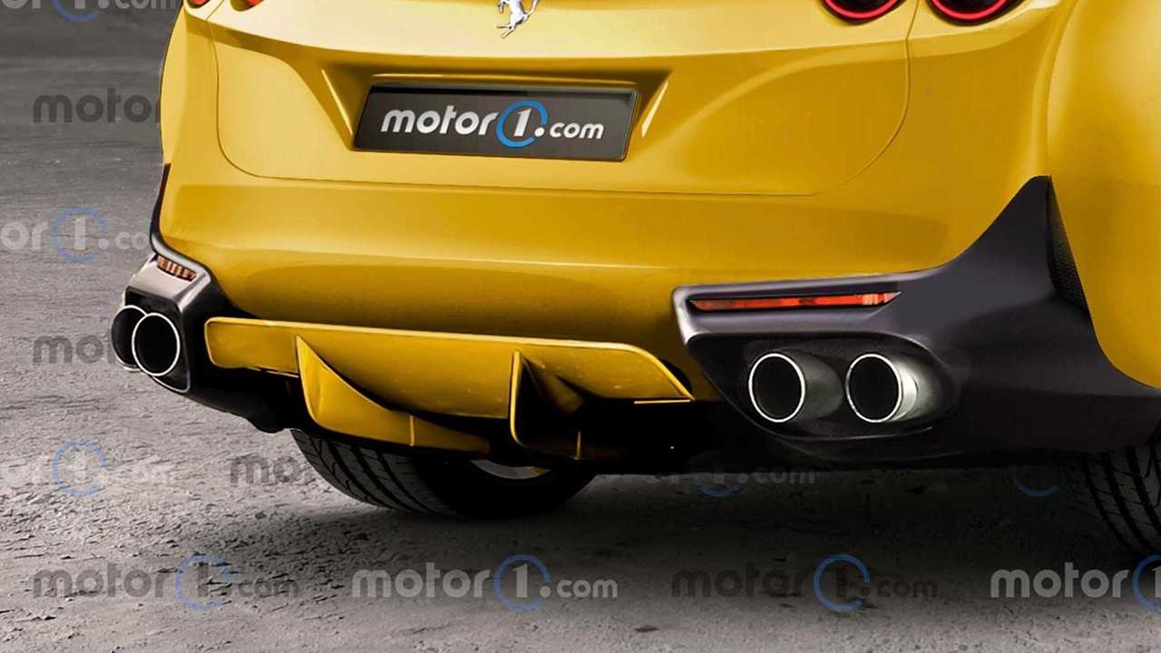 Ferrari Purosangue, render de Motor1.com