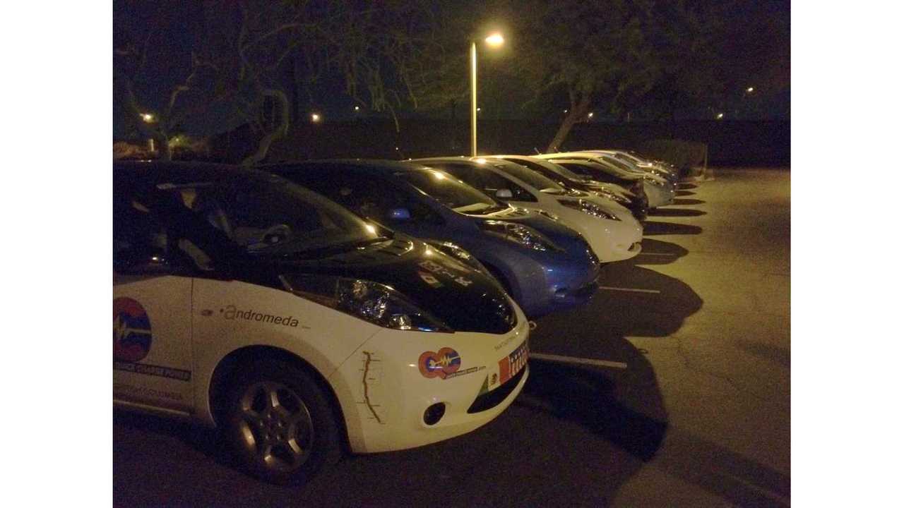 Staging The Cars The Night Before The Test