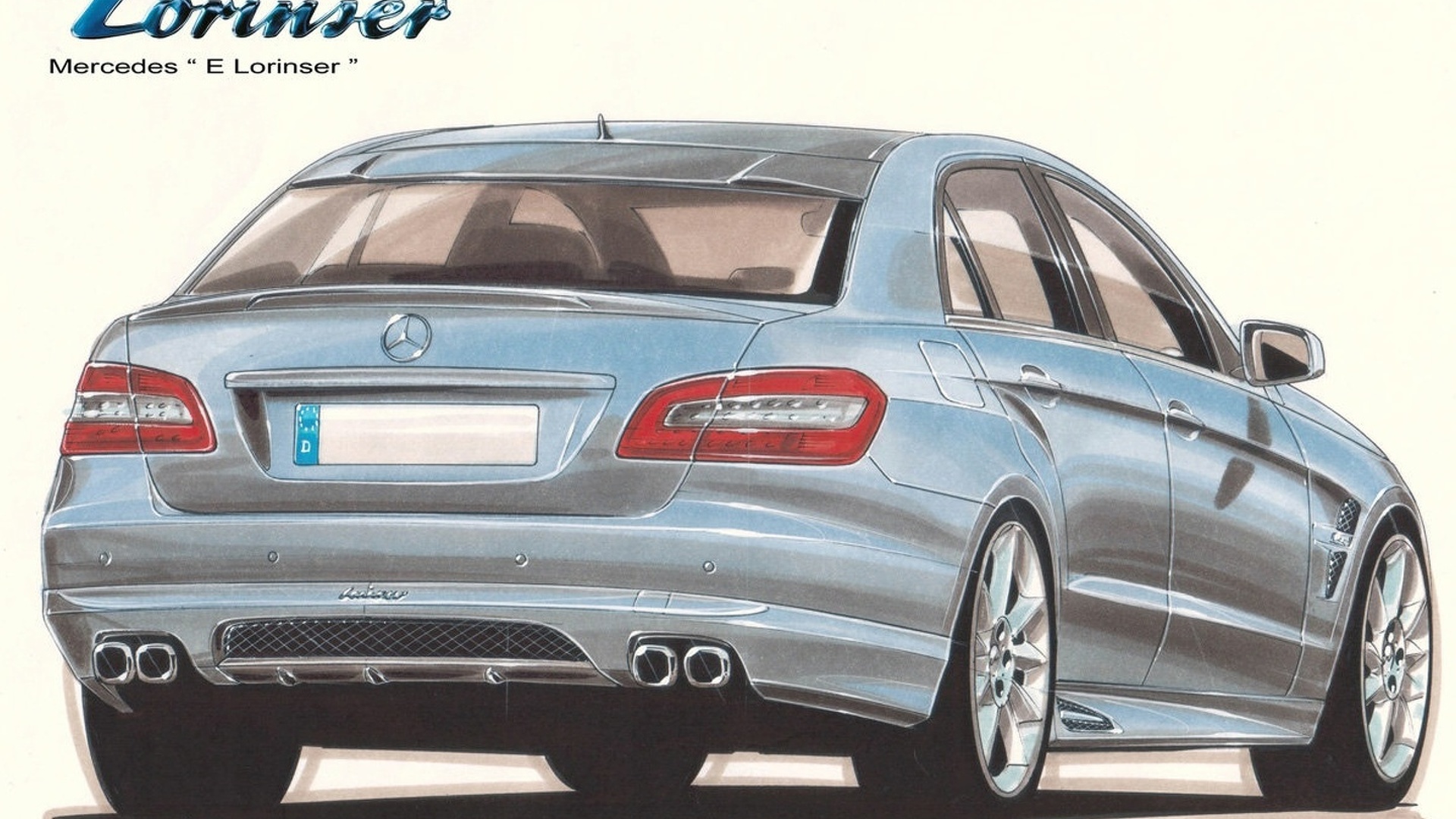 Lorinser E Klasse W212 Design Sketch 3780