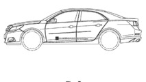 Alleged Chevrolet sedan patent design sketches 12.03.2010