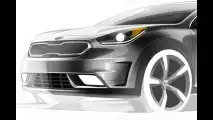 Kia Niro, i bozzetti ufficiali
