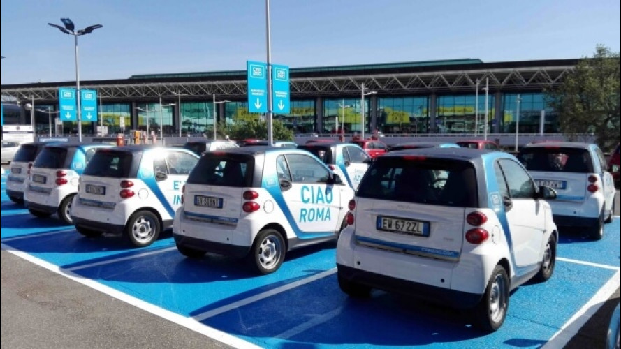 car2go ed Enjoy arrivano all'aeroporto di Fiumicino