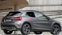 Mercedes-Benz GLA three-door render 10.10.2013