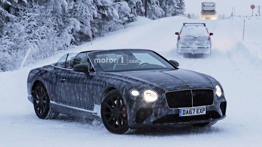 2019 Bentley Continental GTC spy photo