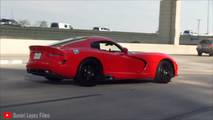SRT Viper crash at Cars and Coffee Houston