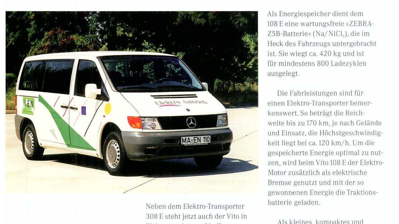 Mercedes eVito - Storia
