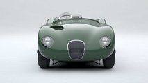 Jaguar Classic C-Type Suede Green Front