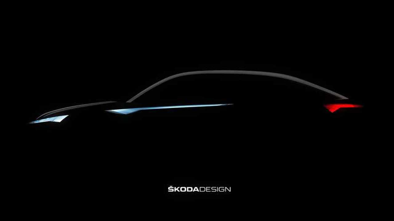 Skoda Vision E Teased Ahead Of Shanghai Reveal