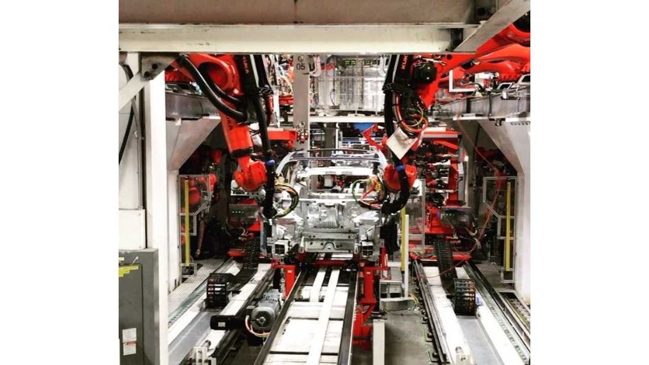 <em>Tesla Model 3 production video</em>